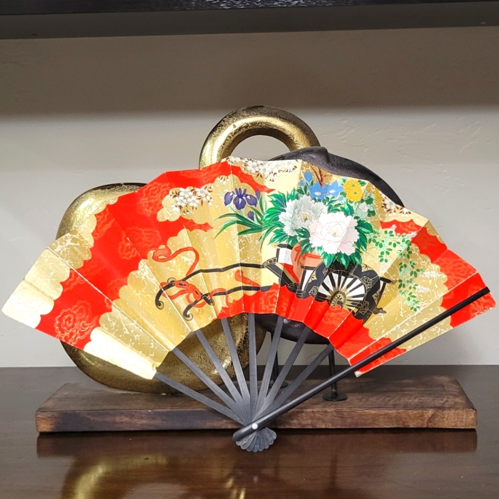 KYOTO KAZARI SENSU - #51 HANA GURUMA - LENGTH - 22.7 CM (8.937") 